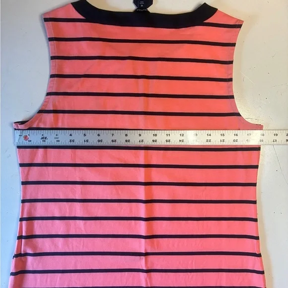 Nautica Women's Breton Sleeveless V-Neck Stretch Cotton Polo Dress, Size Medium - Picture 15 of 16